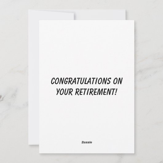 Carte Félicitations Golf (Dos)