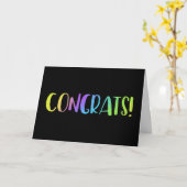 Carte Félicitations Grad ou tout événement Greeting (Fleur jaune)