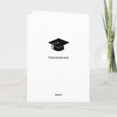 Carte Félicitations Graduate Class of 2024 Black Red (Dos)