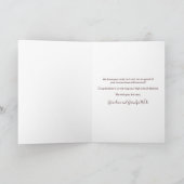 Carte Félicitations Graduate Mortarboard et Script (Intérieur)