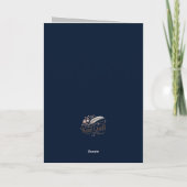 Carte Félicitations Graduation Blue & Silver Sparkle (Dos)