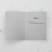 Carte Félicitations Graduation Blue & Silver Sparkle (Intérieur)