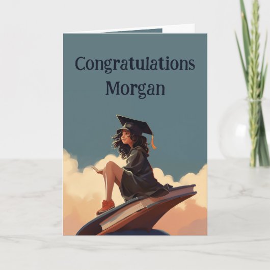 Carte Félicitations Graduation Fière de vous (Devant)