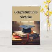 Carte Félicitations Graduation Fière de vous (Fleur jaune)