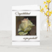Carte Félicitations Graduation Greeting Card (Fleur jaune)