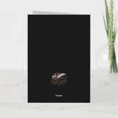 Carte Félicitations Graduation Maron & Argent Sparkle (Dos)