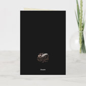 Carte Félicitations Graduation Red & Gold Sparkle (Dos)
