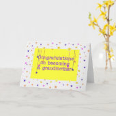 Carte Félicitations grand-mère Genre Neutre (Fleur jaune)