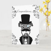 Carte Félicitations Groom (Fleur jaune)