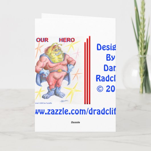 Carte Félicitations, héros ! (Dos)