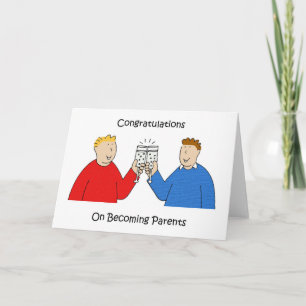 Carte Félicitations Hommes Gay Nouveaux Parents