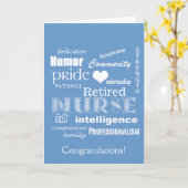 Carte Félicitations Infirmière Retraite ! (Fleur jaune)