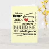 Carte Félicitations Infirmière Retraite ! (Fleur jaune)