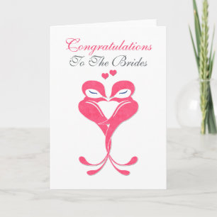 Carte Félicitations Inséparables Mariages lesbiennes
