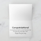 Carte Félicitations inspirantes Diplôme (Intérieur)