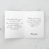 Carte Félicitations islamiques silhouette de mariage dou (Intérieur)