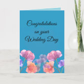 Carte Félicitations Jour de Mariage (Devant)