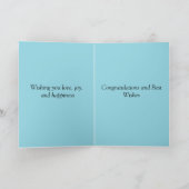 Carte Félicitations Jour de Mariage (Intérieur)