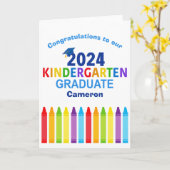 Carte Félicitations Kindergarten Graduate sur mesure (Fleur jaune)