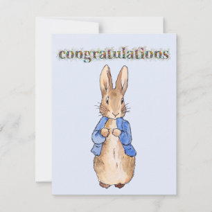 Carte Félicitations lapin classique