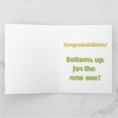 Carte Félicitations . Le sperme est fort avec celui-ci (Intérieur)