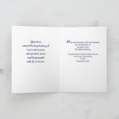 Carte Félicitations licenciées de pompier, bleues (Intérieur)