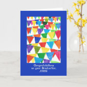 Carte Félicitations lumineuses d'obtention du diplôme (Fleur jaune)