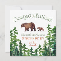 Félicitations Mama mignonne et ours de bébé