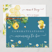 Carte Félicitations maman à bee Baby (Devant / Derrière)
