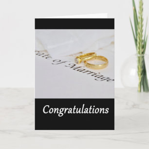 Carte Félicitations Mariage