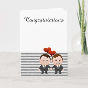 Carte Félicitations Mariage à thème gay