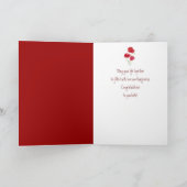 Carte Félicitations Mariage Coquelicots Jardin Fleurs (Intérieur)