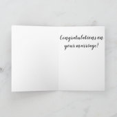 Carte Félicitations Mariage Fiançailles Mariage (Intérieur)