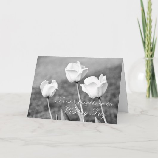 Carte Félicitations Mariage Fille Tulips (Devant)