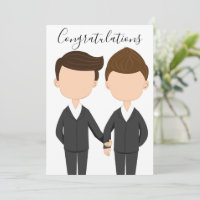 Félicitations Mariage gay deux hommes à Tuxedos
