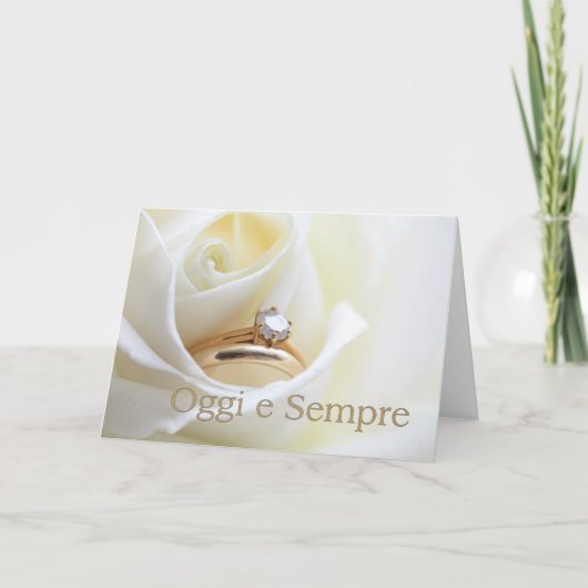 Carte félicitations mariage italienne (Devant)