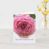 Carte félicitations mariage italienne (Fleur jaune)