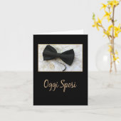 Carte félicitations mariage italienne (Fleur jaune)