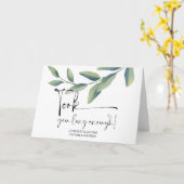 Carte Félicitations Mariage Newly Weds Mariée et Groom (Fleur jaune)