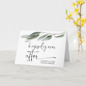 Carte Félicitations Mariage Newly Weds Mariée et Groom (Fleur jaune)