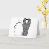 Carte Félicitations mariages (Fleur jaune)