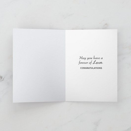 Carte Félicitations mariages à Pearl Heart (Intérieur)