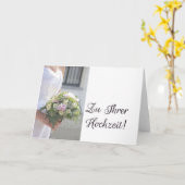 Carte Félicitations mariages allemandes (Fleur jaune)