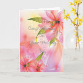 Carte Félicitations mariages Fleurs d'Imaginaire colorée (Fleur jaune)