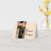 Carte Félicitations Mariages françaises (Fleur jaune)