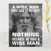 Carte FÉLICITATIONS mariages FUNNY WISE MAN HUGE CARD (Fleur jaune)