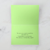 Carte Félicitations Mariages hawaïens à l'Hibiscus blanc (Intérieur)