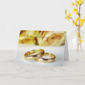 Carte Félicitations Mariages/Mariée & Salle (Fleur jaune)