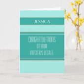 Carte Félicitations Master's Master's Graduation Card (Fleur jaune)