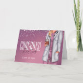 Carte Félicitations Médicale Docteur fiche d'études (Devant)